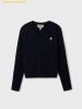 Áo Sweat WHOAU Steve V-neck Cable Sweater WHKAF1104F Navy