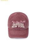  Mũ Lưỡi Trai MLB Vintage Color Washed Unstructured Ball Cap New York Yankees 3ACPV185N-50WID Màu Đỏ Nâu 