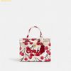 Túi Tote Vuông Coach Cargo Tote Bag 20 With Cherry Print Chalk Multi CZ104