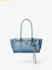 Túi Xách Michael Kors MK Hamilton Moderne Small Leather Satchel Màu Xanh Blue