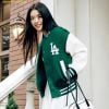  Áo Khoác Bomber MLB Wool Basic Varsity Jacket 3AJPV0141-07GND Xanh Lá 