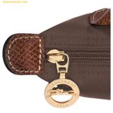  Túi Đeo Chéo Longchamp Le Pliage Original Pouch với tay cầm Mocha 