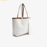  Túi Tote Lacoste Anna Reversible Tote & Pouch NF2142AA Màu Nâu Phối Trắng 