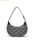 Túi Đeo Vai MLB Classic Monogram Vintage Denim Hobo Bag New York Yankees – Đen 3ABQMV55N-50CGS 