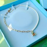  Dây Chuyền, Vòng Cổ Swarovski Teddy pendant Crystal pearl, Bear, Multicolored, Gold-tone plated 5669162 