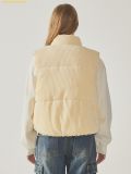  Áo Khoác Ghile WHOAU Corduroy Padding Vest Màu Vàng 