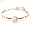  Vòng Tay, Lắc Tay Swarovski Dextera bangle Round cut, dancing, White, Rose gold-tone plated 5692259 