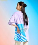  Áo Phông MLB Pop Art Graphic Mega Overfit Short Sleeve T-Shirt SF (L.Lavender) 3ATSL0433-14LDL 