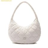  Túi Đeo Chéo Chần Bông MLB Quilted Hobo Bag Large Boston Red Sox Cream 3ABQL0936-43CRP Trắng 