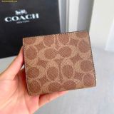  Ví Gập Coach Snap Wallet In Signature Canvas CW789 Brown 