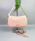  Túi Đeo Chéo Michael Kors Carmela Medium Signature Logo Convertible Crossbody Bag Powder Blush Pink 35F4G1QC8B 