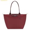 Túi Tote Longchamp Le Pliage Green L Tote bag Pomegranate Grenade - Recycled canvas