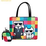  Túi Tote Vuông Karl Lagerfeld Paris Maybelle Satchel - Multicolor 