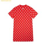  Đầm Suông MLB Monogram Boston Red Sox 3FOPM0123-43RDL 