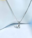  Dây Chuyền Swarovski Hyperbola pendant Mixed cuts, Twist, White, Rhodium plated 5689723 