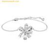 Lắc Tay, Vòng Tay Swarovski Volta Braceletbow, White, Rhodium Plated 5647581