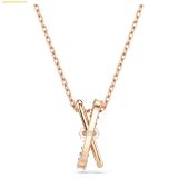  Dây Chuyền Swarovski Hyperbola pendant Mixed cuts, Twist - 5689788, Rose gold 