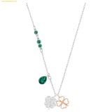  Dây Chuyền Swarovski Symbolica pendant Clover, Green, Mixed metal finish 5535554 