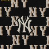  Áo Polo MLB Women's Classic Monogram Allover Pattern Carat NY (Black) 3FPQM0233-50BKS 