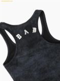  Đầm Ôm Bad Blood Lion Patch Tank Mini Dress - Washed Black w-drs25-007 