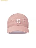  Mũ Lưỡi Trai MLB New York Yankees Damaged Washed Unstructured Ball Cap Mg.Pink 3ACPVV34N-50PKM 