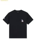  Áo Phông MLB Bunny back graphic oversized short-sleeve t-shirt LA Dodgers Black 3ATSN7163-07BKS 