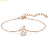  Vòng Tay, Lắc Tay Swarovski Swan bracelet Mixed cuts, Swan, White, Rose gold-tone plated 5738202 