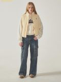  Áo Khoác Ghile WHOAU Corduroy Padding Vest Màu Vàng 