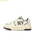  Giày Thể Thao MLB Chunky Liner Embo Monogram Cooperstown New York Yankees 3ASXE035N-50CRL Trắng Đen 
