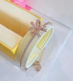  Vòng Tay, Lắc Tay Swarovski Volta Bangle Bow, White, Rose Gold-Tone Plated 5647565 