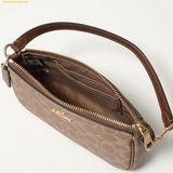  Túi Đeo Vai Coach Nolita 19 Shoulder Bag In Signature Canvas Tan Black CW426 