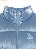  Áo Khoác Phao MLB Women's Crop Metal Glossy Curved Padded LA (Sky Blue) 3FDJB2346-07SBS 