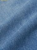  Quần Óng Suông MLB Women's Varsity Vintage Slub Curved Tuck Wide Denim Pants New York Yankees Indigo 