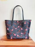  Túi Tote Coach City Tote Bag In Signature Canvas With Cherry Print 