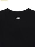 Áo Phông MLB Women's Ribbon Graphic Slim Semi-Crop Short Sleeve T-Shirt LA Dodgers 