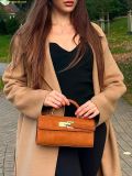  Túi Xách JW PEI Keyla Faux Suede Top Handle Bag - Brown 