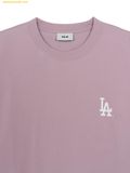  Áo Phông MLB Basic Street Color Letter Oversized Short Sleeve T-shirt LA Dodgers Lavender 3ATSB1563-07LDL 