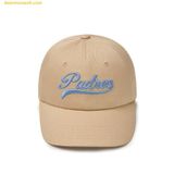 Mũ Lưỡi Trai MLB Culsive Lettering Unstructured Ball Cap SD (L.Beige) 3ACPVL34N-13BGL 