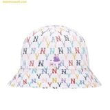  Mũ Bucket MLB Monogram Rainbow Dome Hat New York Yankees White 32CPH4111-50W 