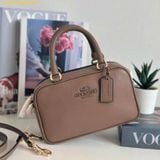  Túi Đeo Chéo Coach CT776 Small Satchel Smooth Leather Dark Stone 