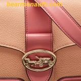  Túi Đeo Chéo Coach Peach Coral Pink Leather Colorblock Georgie Shoulder Bag C8607 