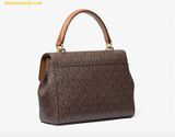  Túi Đeo Chéo Michael Kors MK Ava Extra-Small Signature Logo Crossbody Bag Màu Nâu 