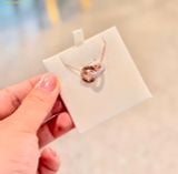  Dây Chuyền Swarovski Dextera pendant Round cut, White, 18K rose gold plated 5738200 