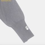 Áo Khoác Cardigan BADBLOOD Pure Classic Button-Up Round Cardigan - Gray w-cdg24-046 Xám 