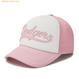  Mũ Lưới MLB Varsity Basics Colsive Lettering Color Block Mesh Cap LA (L.Pink) 3AMC00343-07PKL Hồng 