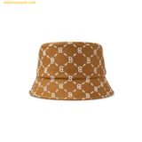  Mũ Bucket MLB DIA MONOGRAM BUCKET HAT BOSTON RED SOX 3AHTM024N-43CAS Nâu 