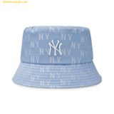  Mũ Bucket MLB Bucket Hat Monogram Series New York Yankees 3AHTM124N-50SBD Xanh 