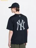  Áo Phông MLB Classic Monogram Big Lux Oversized Short Sleeve T-shirt New York Yankees 3ATSM0463-50BKS Black 