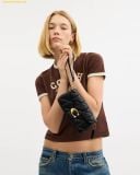  Túi Đeo Vai Coach Tabby Chain Crossbody Bag 19 With Quilting Black CBH23 