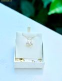  Dây Chuyền, Vòng Cổ Swarovski Mesmera necklace Heart, White, 18k gold finish 5733475 